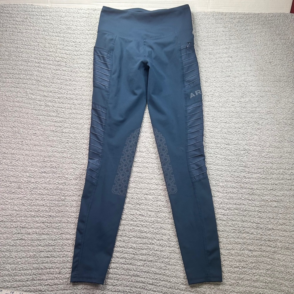 Ariat Eos Moto KP Tight Equestrian Riding Leggings Navy Blue XS Horse Moto Sport